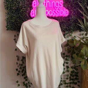 Zenana Outfitters Cream Short Sleeve Tee